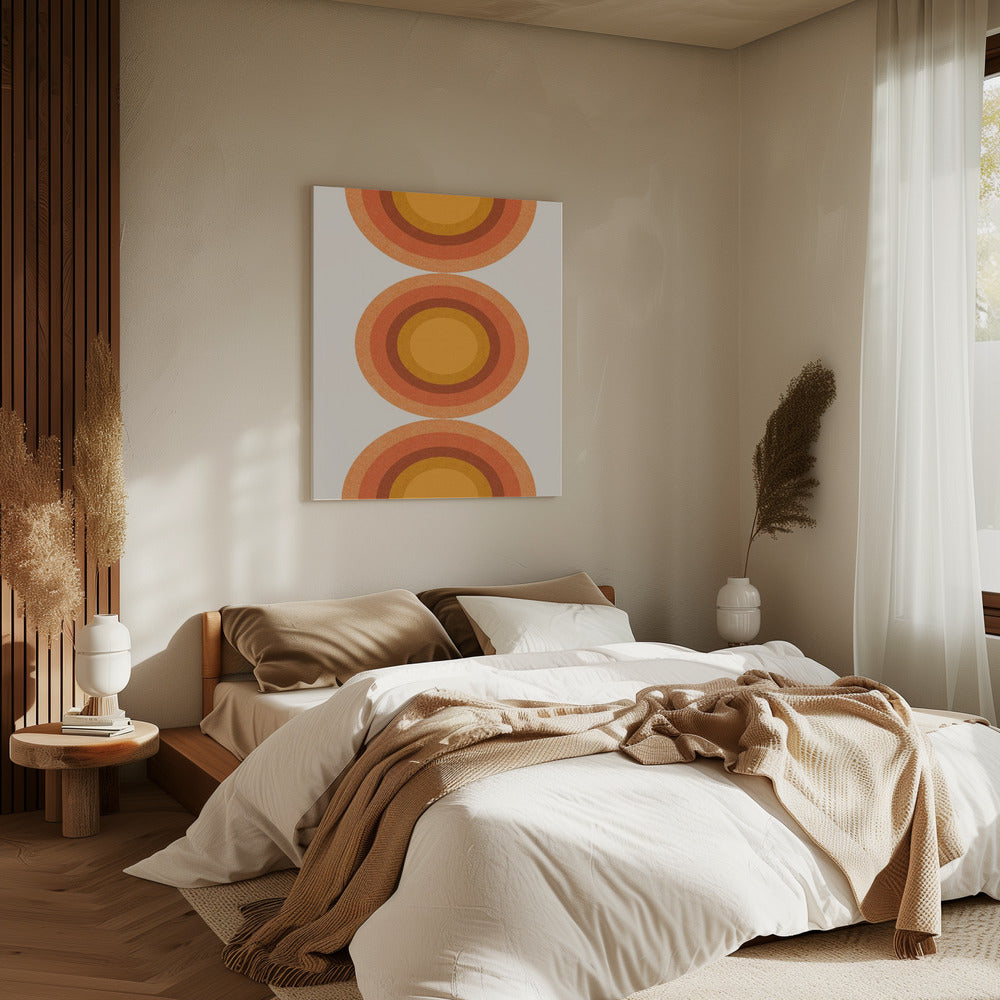 Retro Sun Circles | Canvas