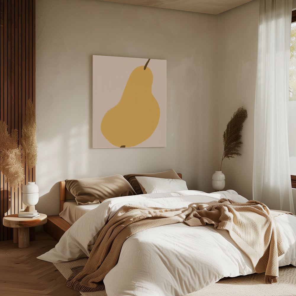 Golden Pear Still | Leinwand