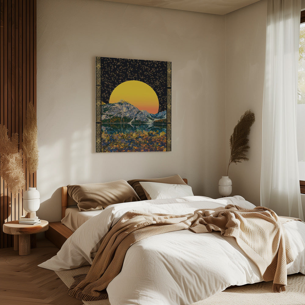 Mond &amp; Sterne | Leinwand