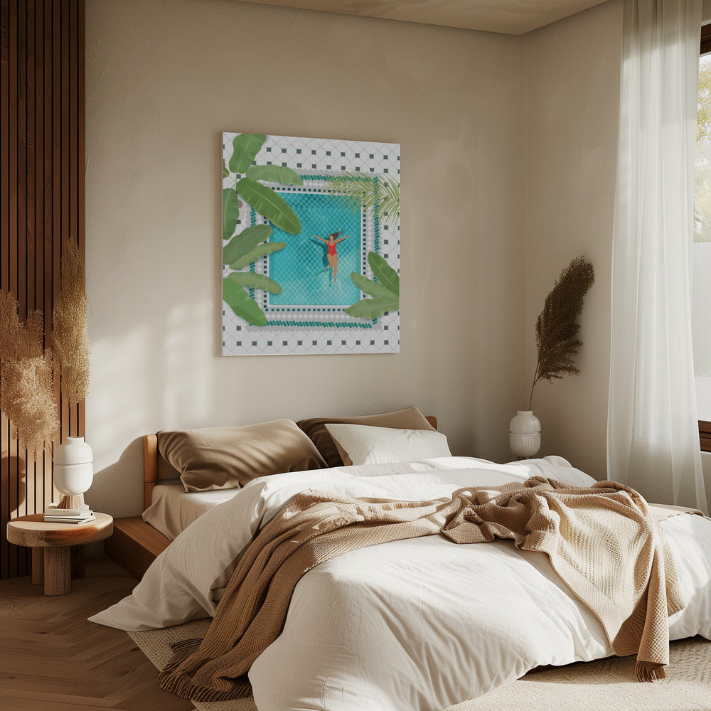 Riad Pool | Leinwand