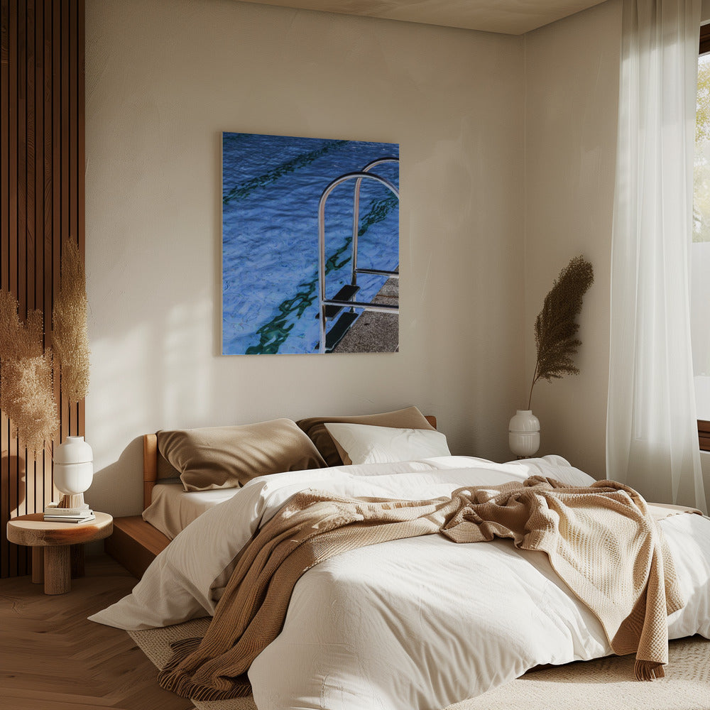 Reflexionen am Pool | Leinwand