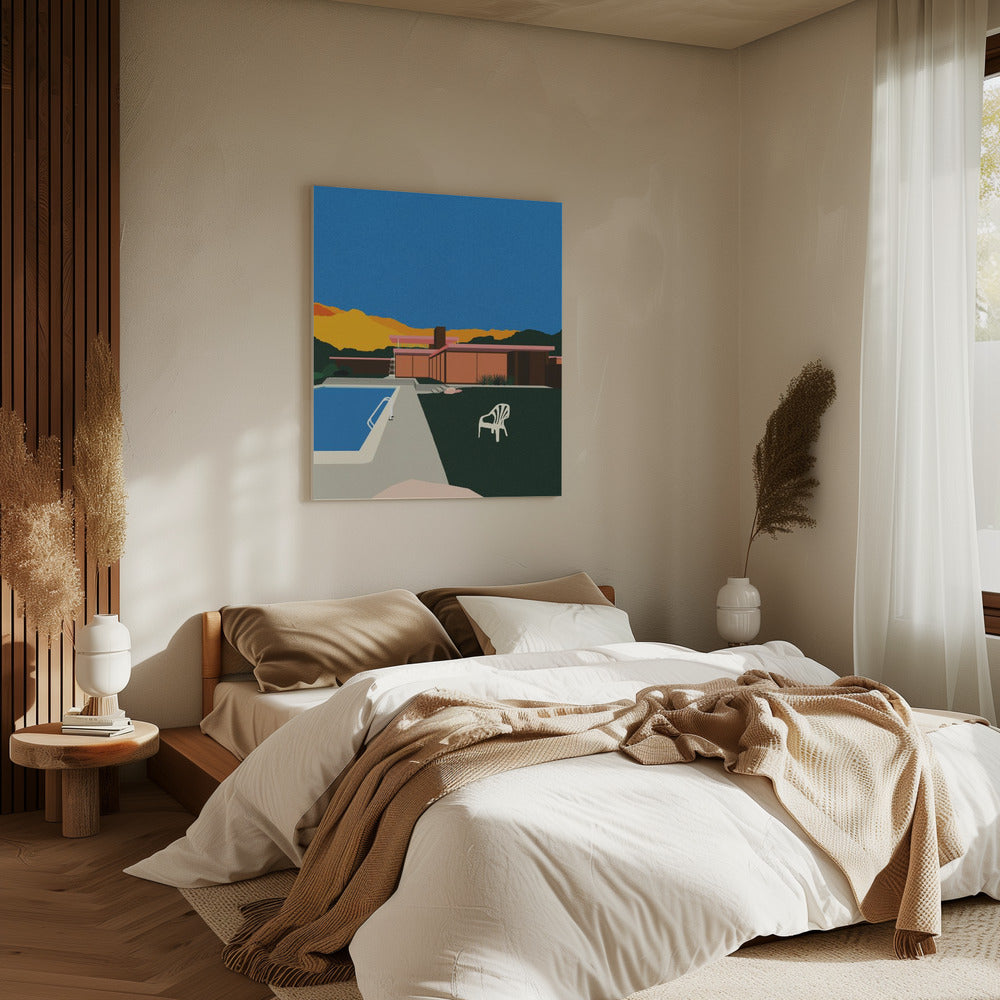 Kaufmann Desert House Poolside | Leinwand