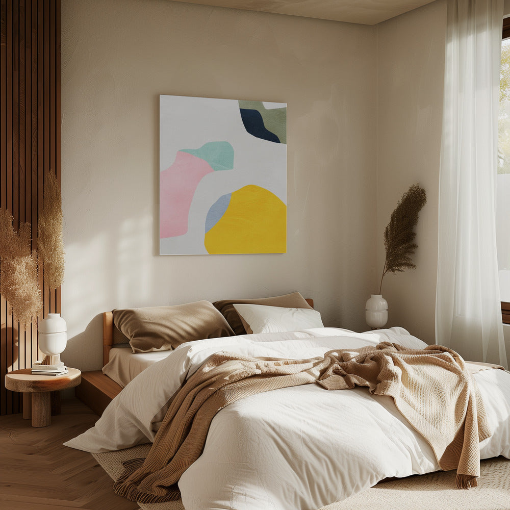 Pastell Minimale Formen | Leinwand