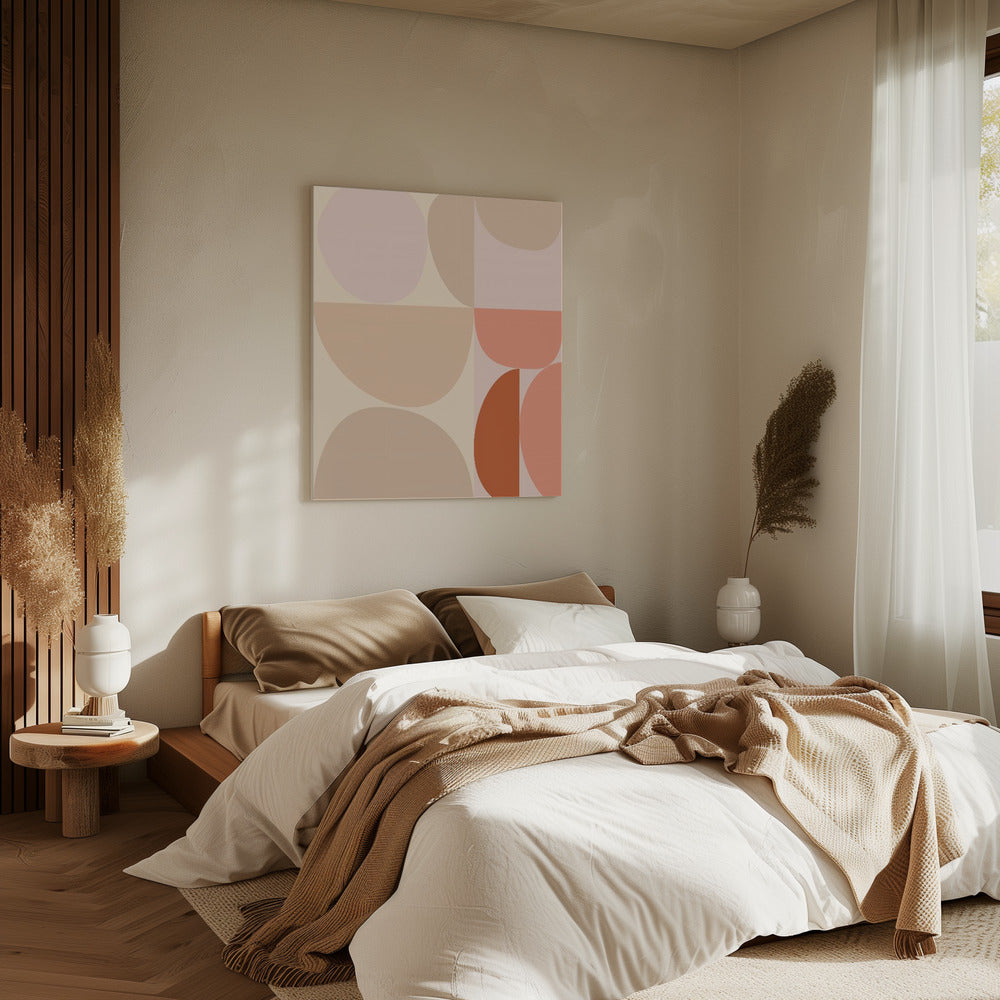 Mid Century Pastell 16 | Leinwand