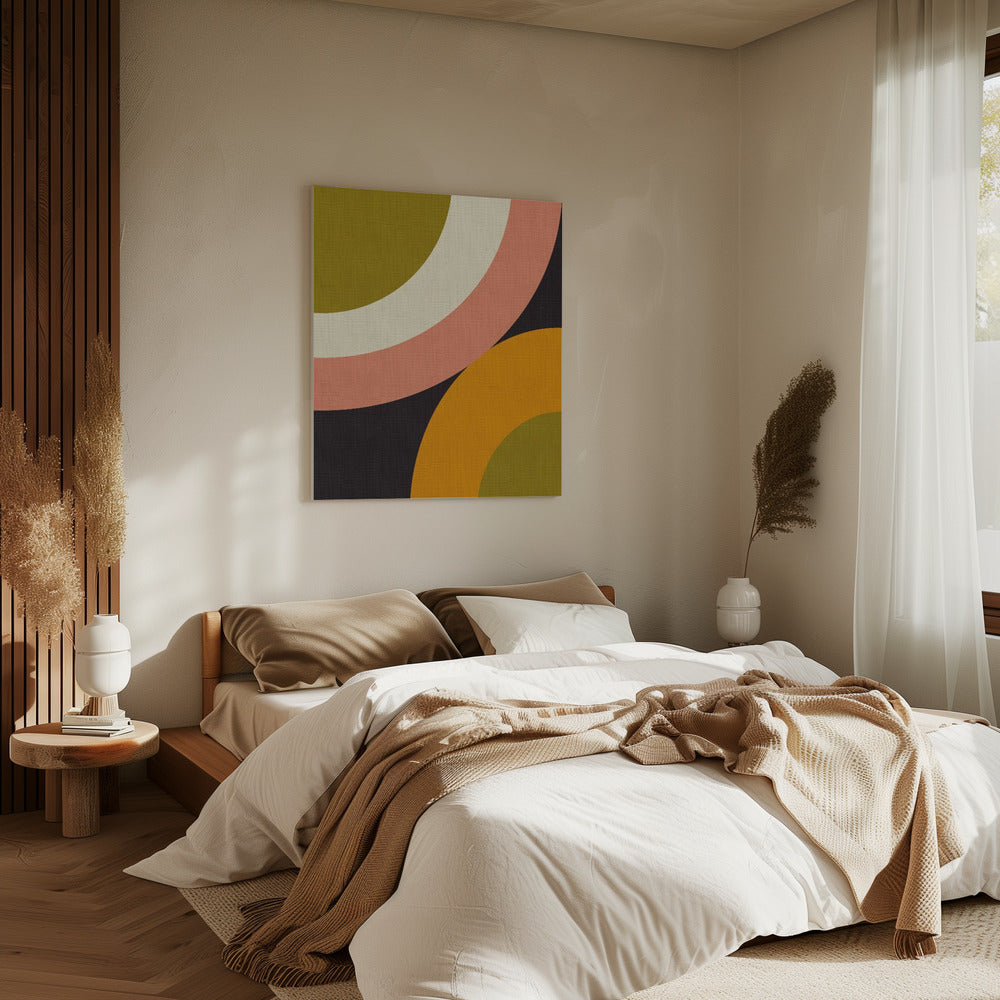 Geo Shapes Herbst 21 Abgerundet | Leinwand
