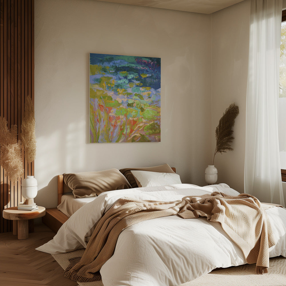 Lebendige Seerosen | Leinwand