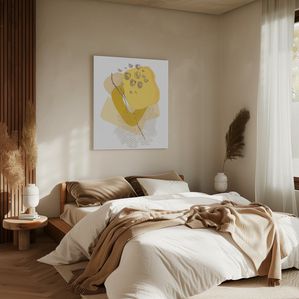 Goldener Mond | Leinwand