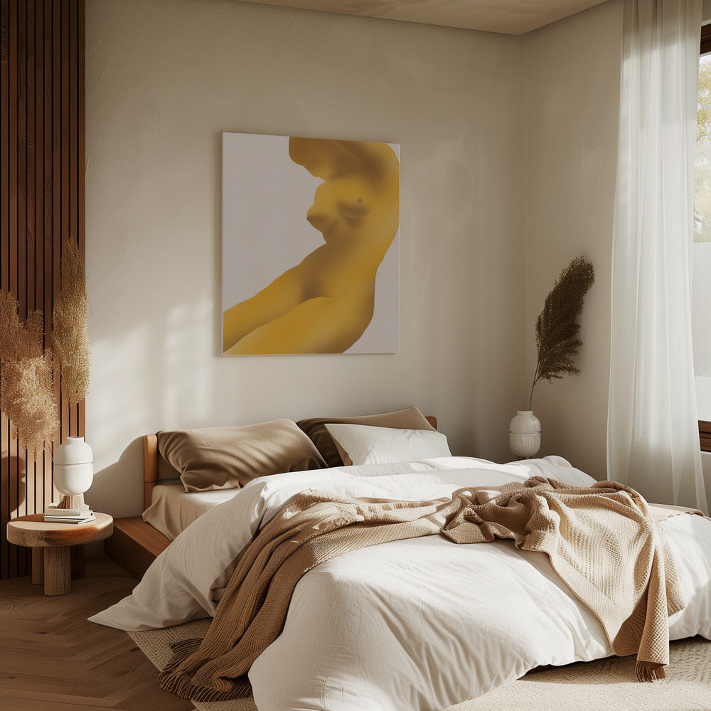 Goldene Farbe Akt Abstrakt | Leinwand