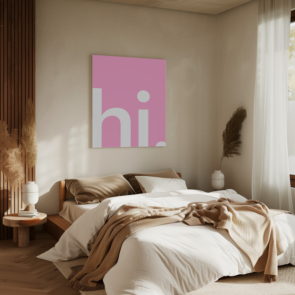 Pink Greeting | Canvas
