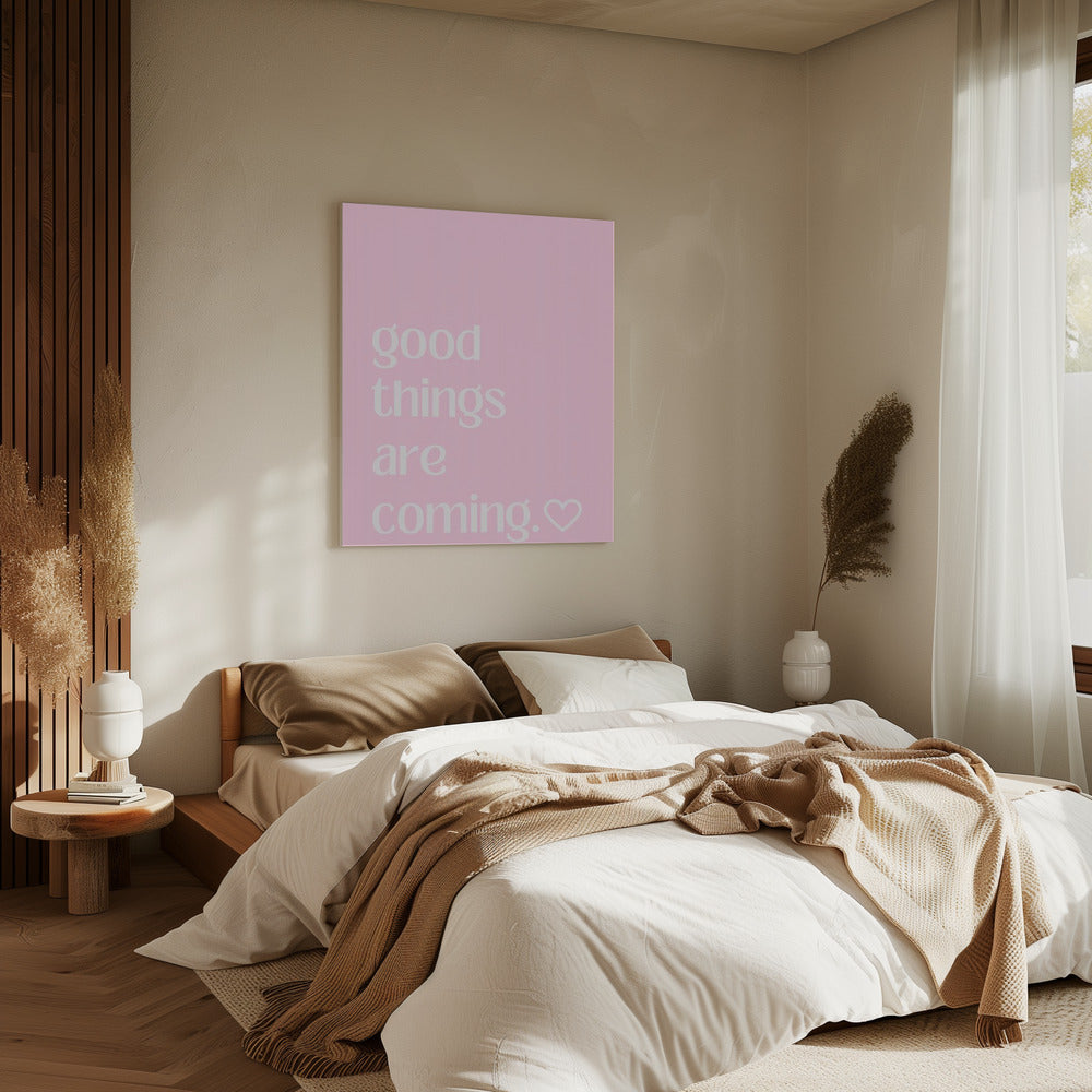 Hoffnungsvolle rosa Brise | Leinwand