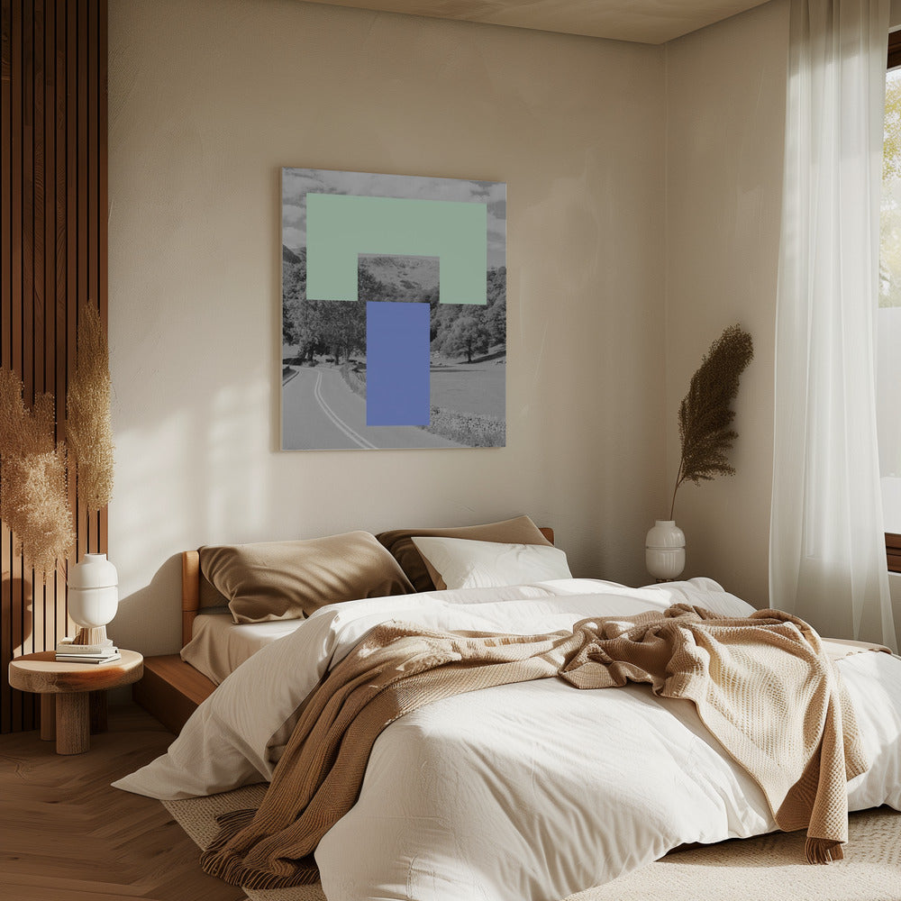 Geometrische Landschaft | Leinwand
