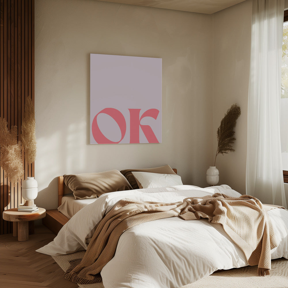 Kräftiges Pink | Leinwand