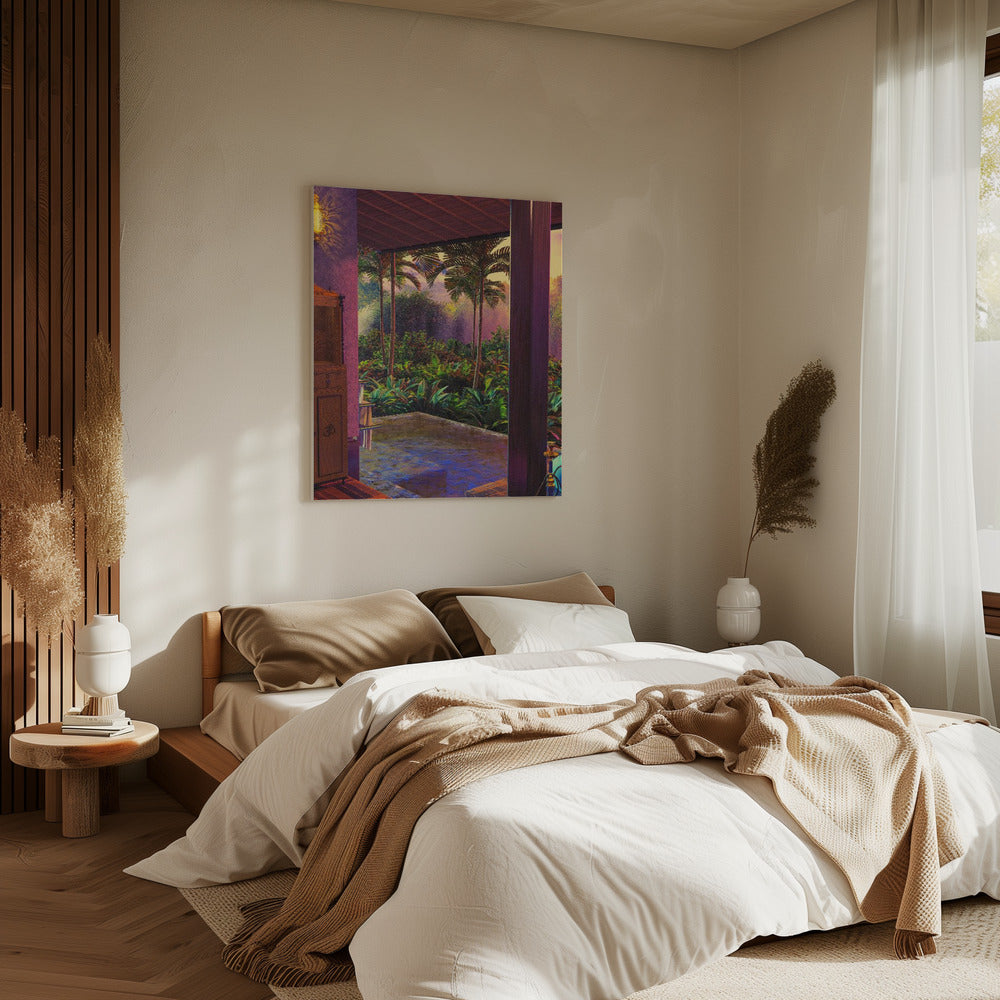 Kunstdruck „Regenwald-Infinity-Pool“ (a1) | Leinwand