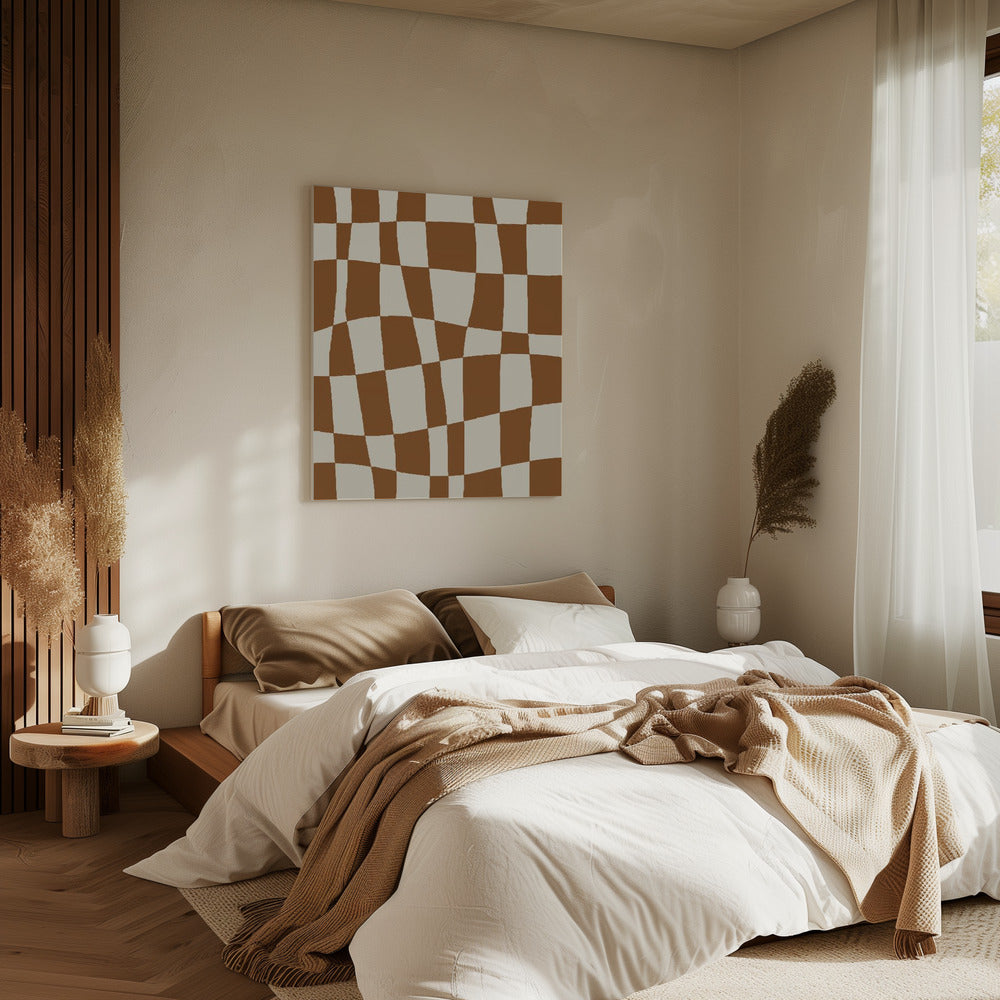 Minimalistisches Schachbrett | Leinwand