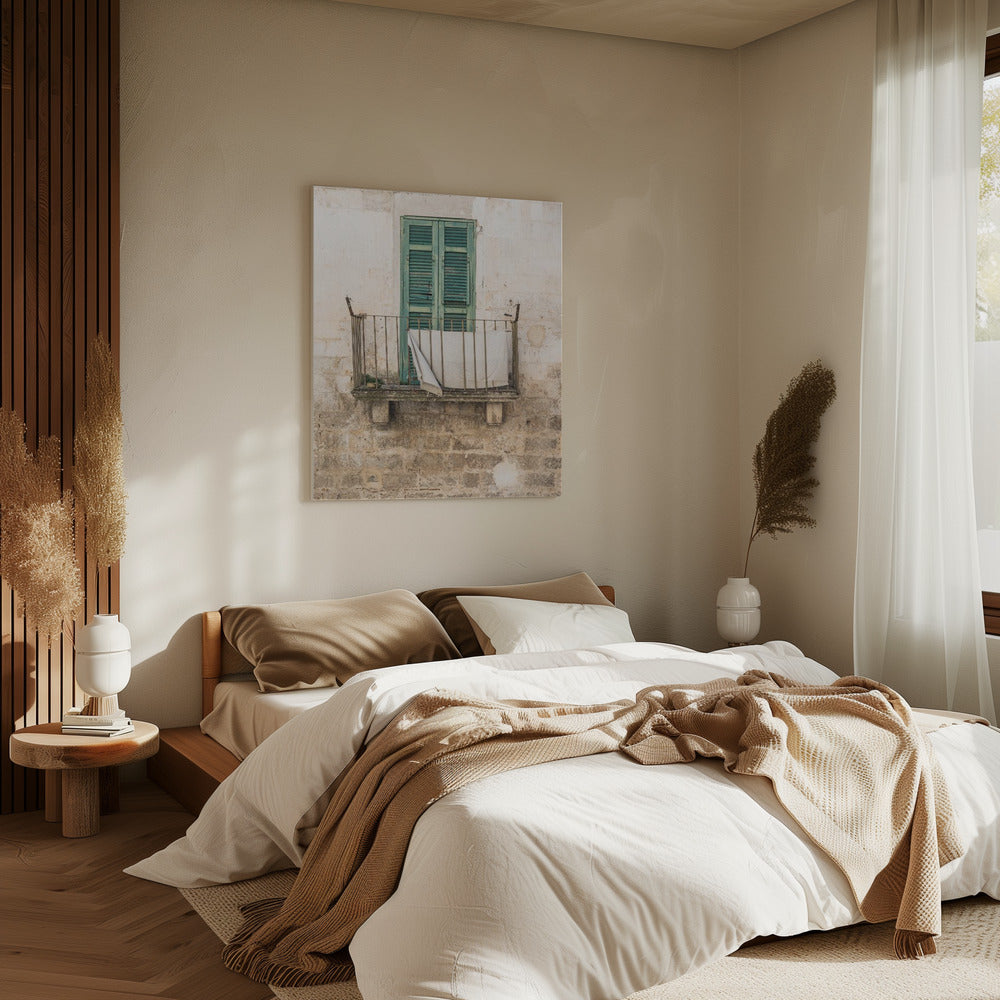 Italienische Fassade | Leinwand