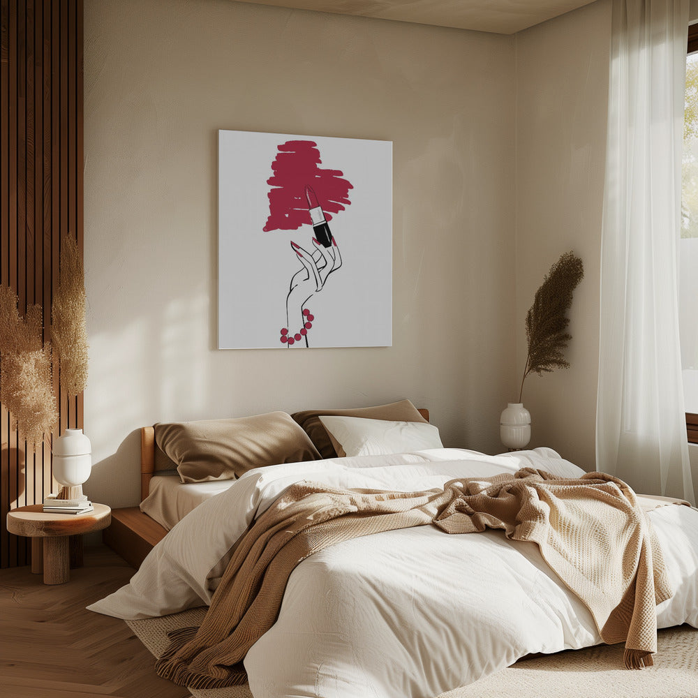 Lippenstiftliebe | Leinwand