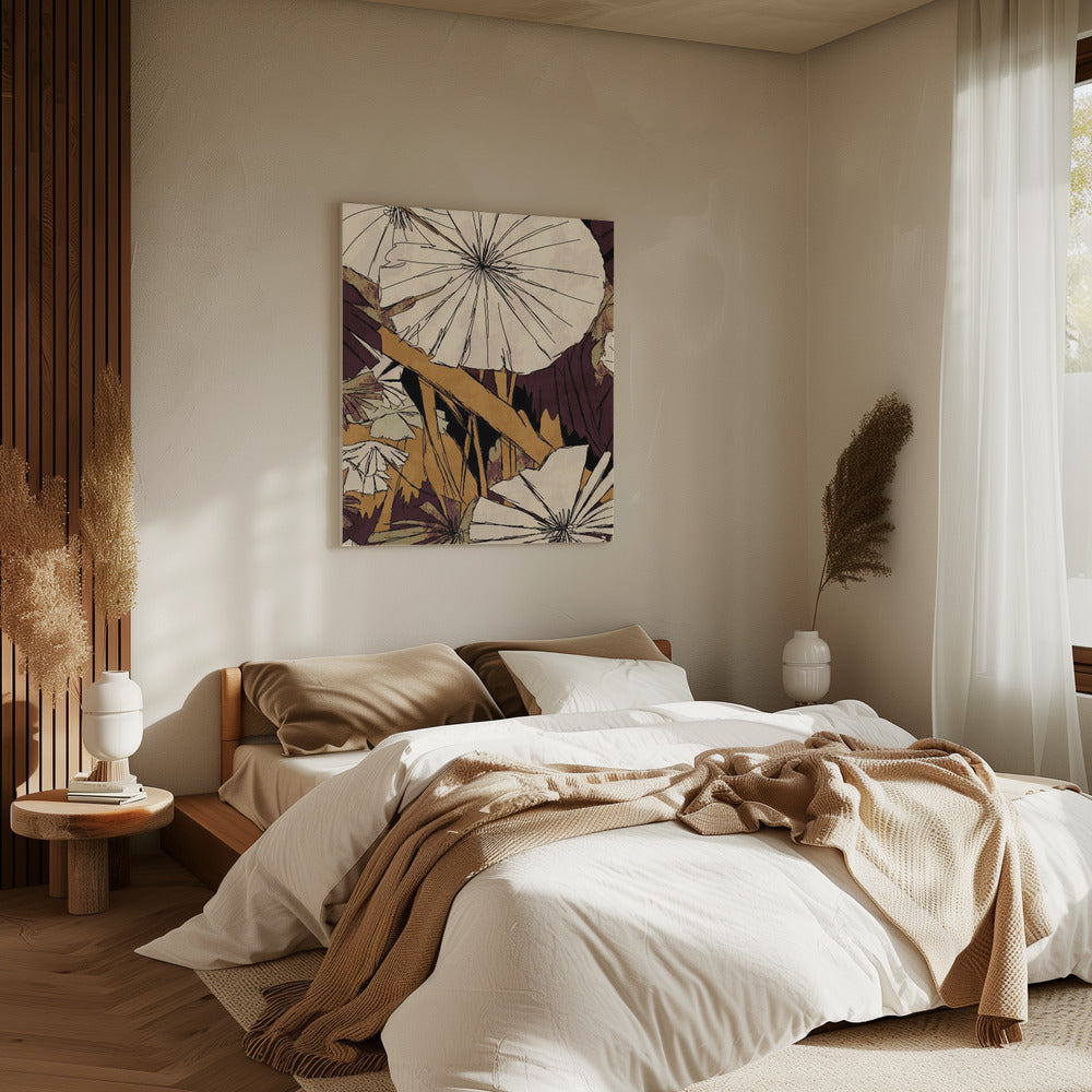 Tropical Gold Plants | Canvas