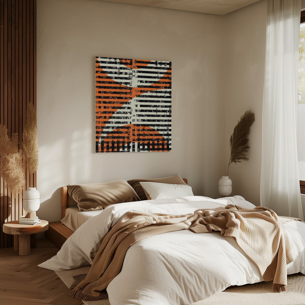 Striped Geometric Flow | Canvas