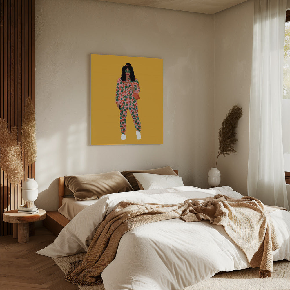 Fashion Week Mädchen | Leinwand