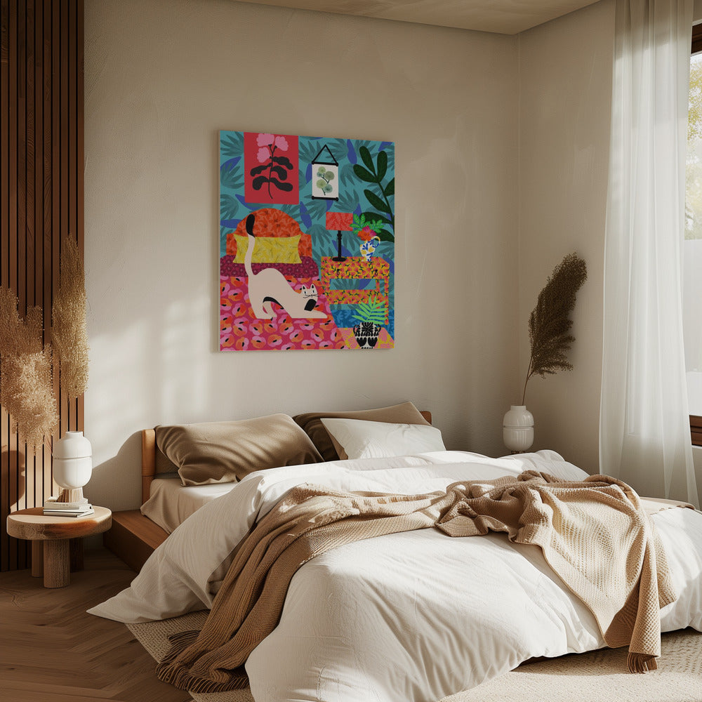 Florales Schnurren | Leinwand