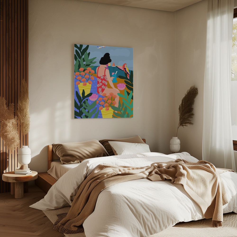 Tropischer Urlaub | Leinwand