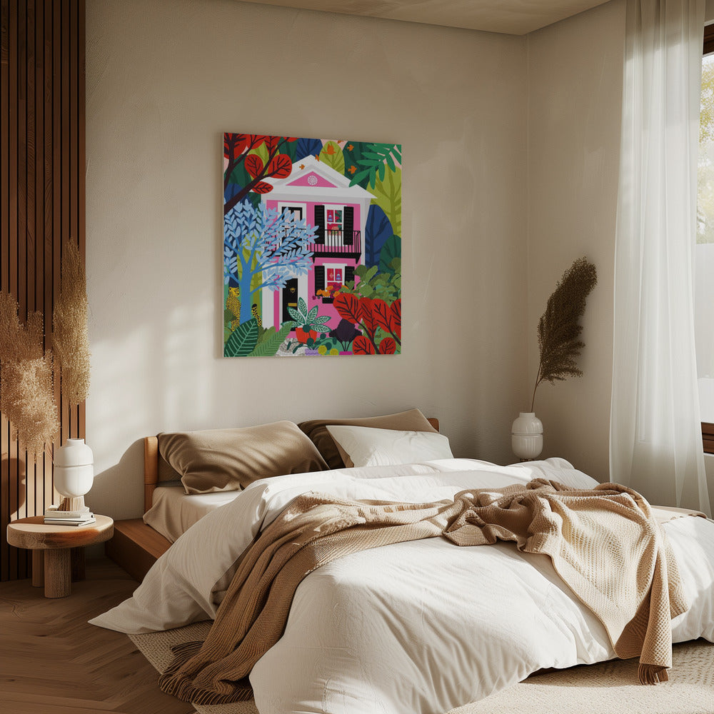 Haus im Wald | Leinwand