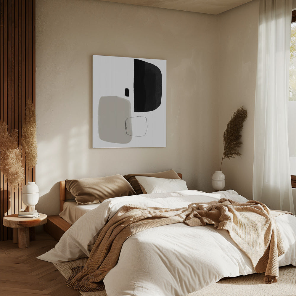 Monochrome Formen | Leinwand
