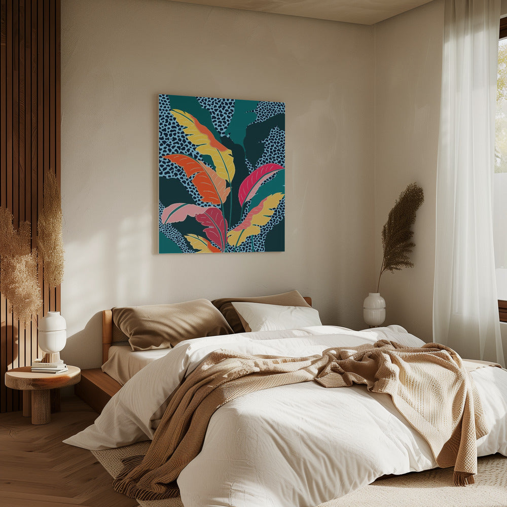 Teal & Tangerine | Canvas