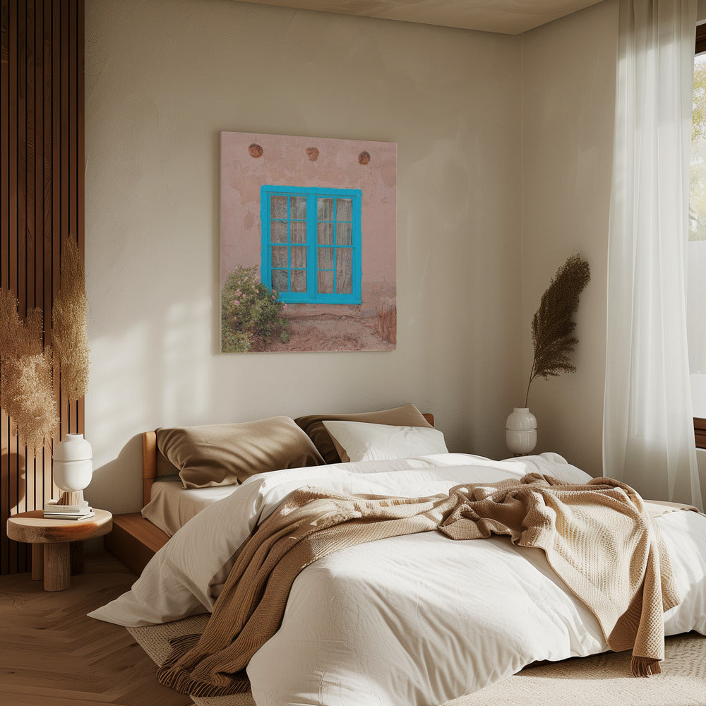Türkises Fenster – Taos, New Mexico | Leinwand