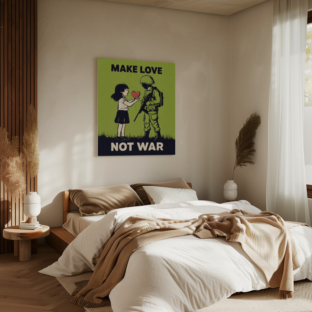 Liebe machen, nicht Krieg | Leinwand