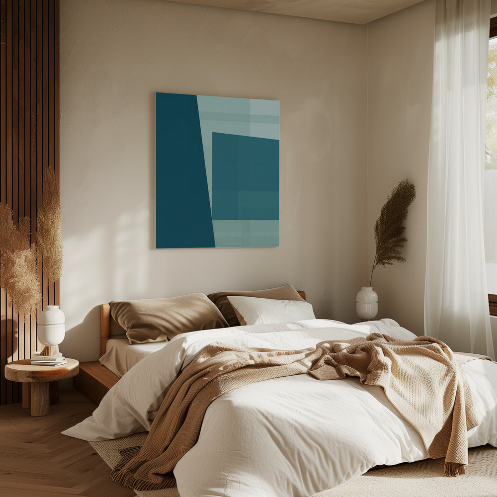 Gewebte Teal Jam 2 | Leinwand
