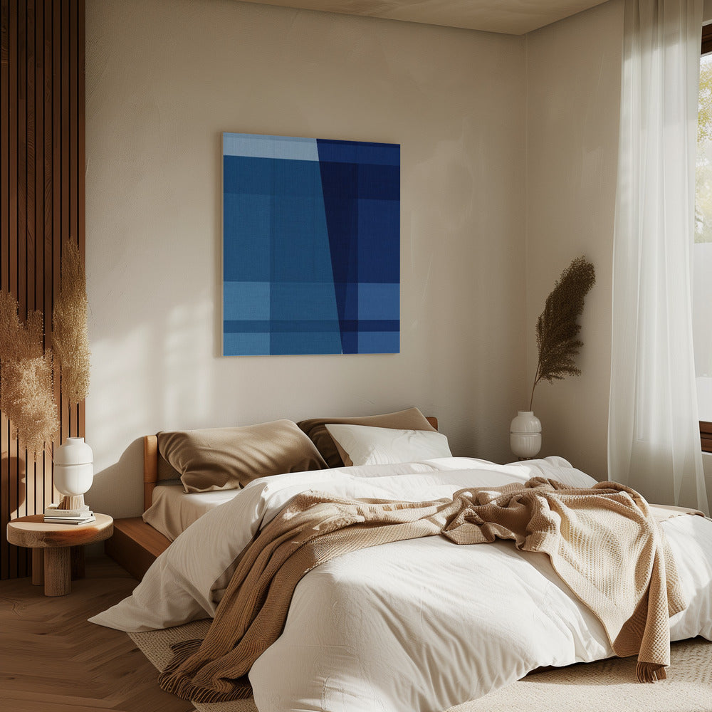Gewebtes Marineblau Jam 3 | Leinwand
