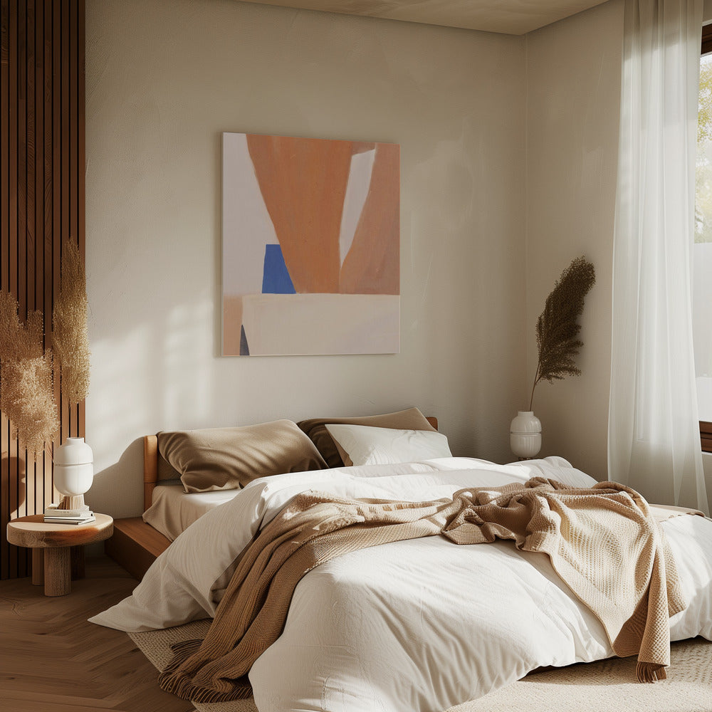 Warme Erdtöne und kräftige geometrische Formen | Leinwand