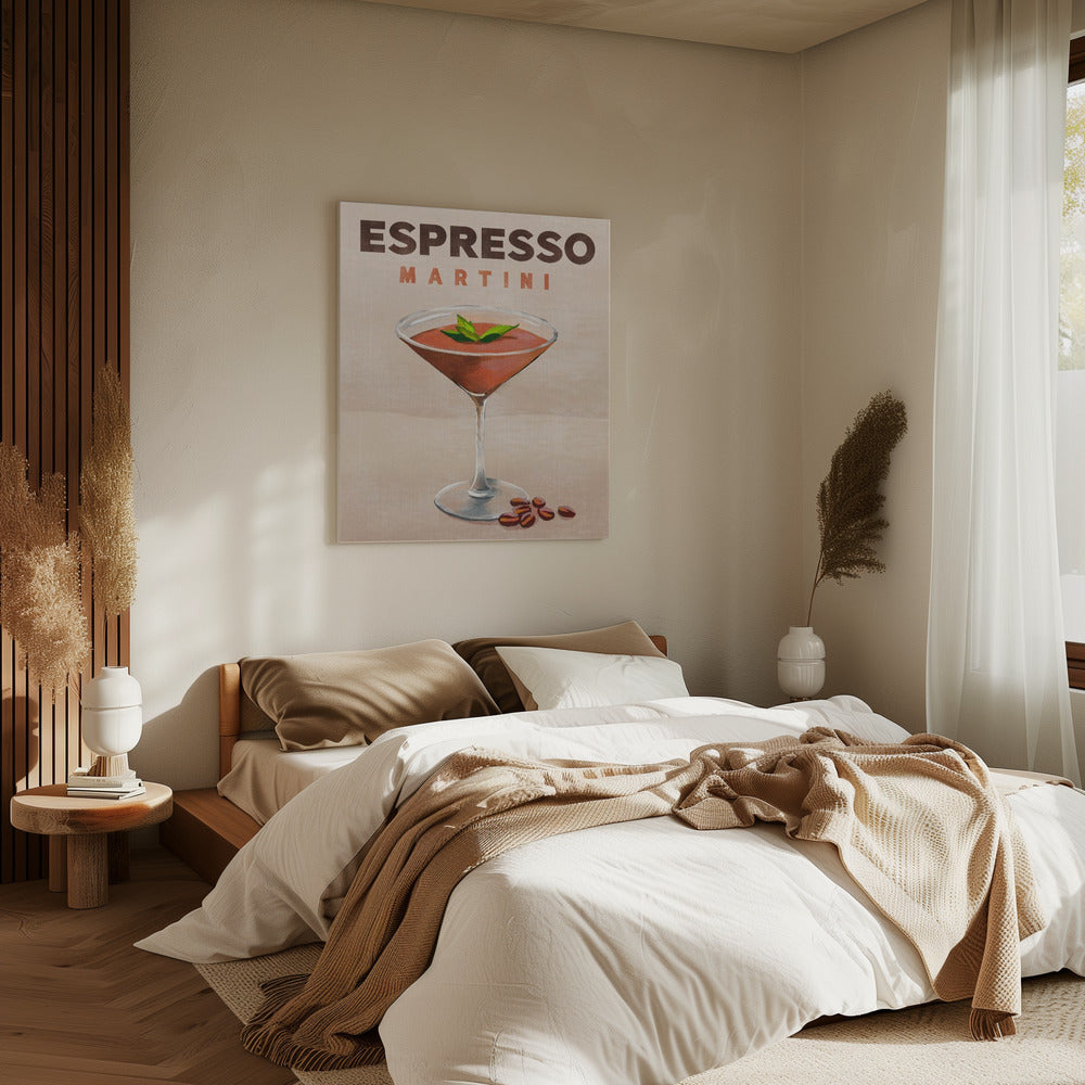 Espresso Martini Cocktail Bar Dekor | Leinwand