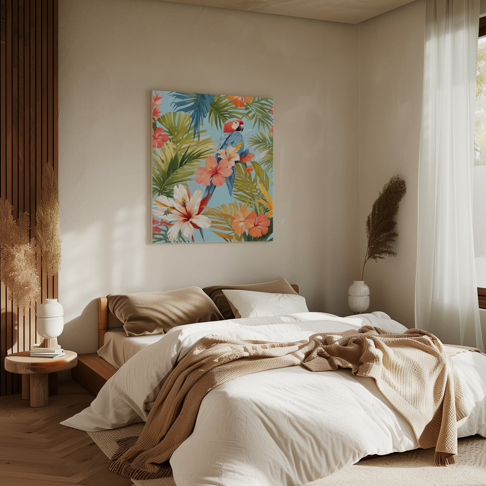 Ara Tropische Einsamkeit | Leinwand