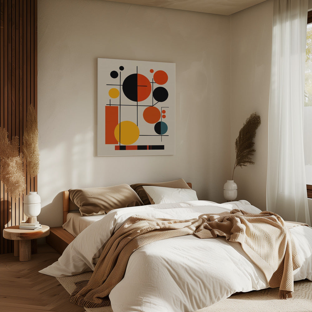Geometrische Formen und kräftige Farben | Leinwand