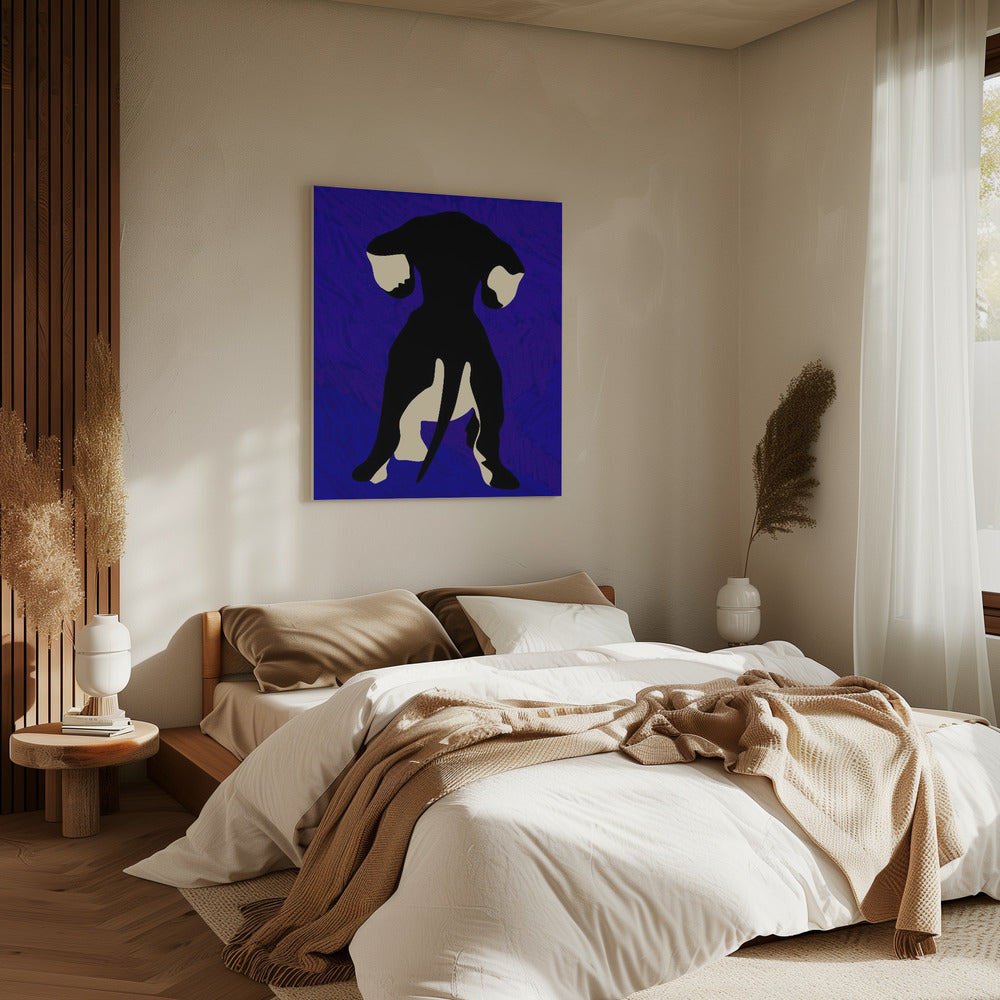 Blauer Hintergrund | Leinwand