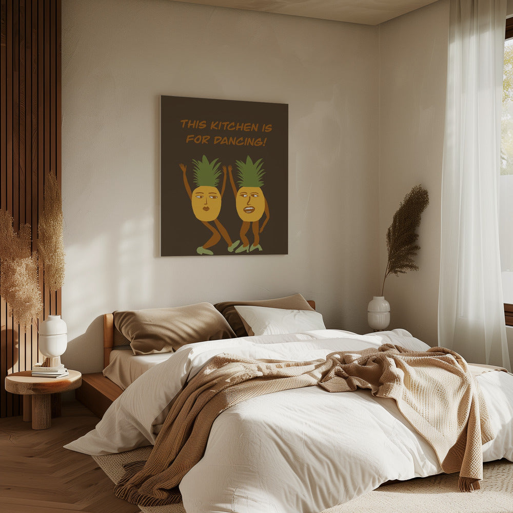 Tanzende Ananas | Leinwand
