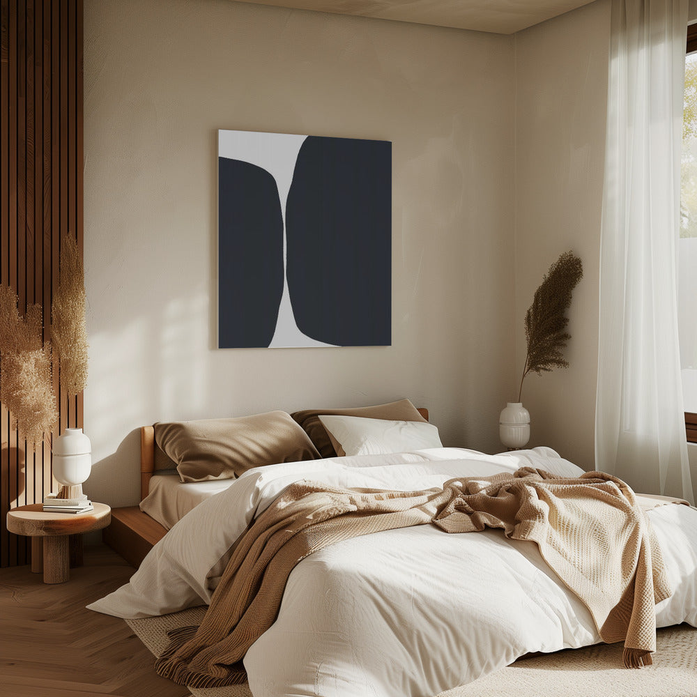 Kräftige schwarze Formen | Leinwand