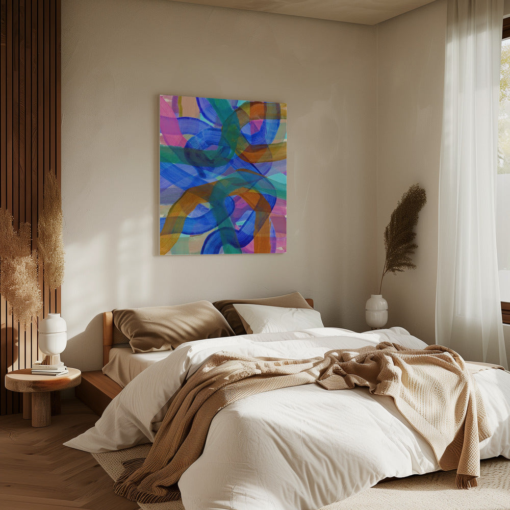 Cobalt Shuffling 2 | Canvas