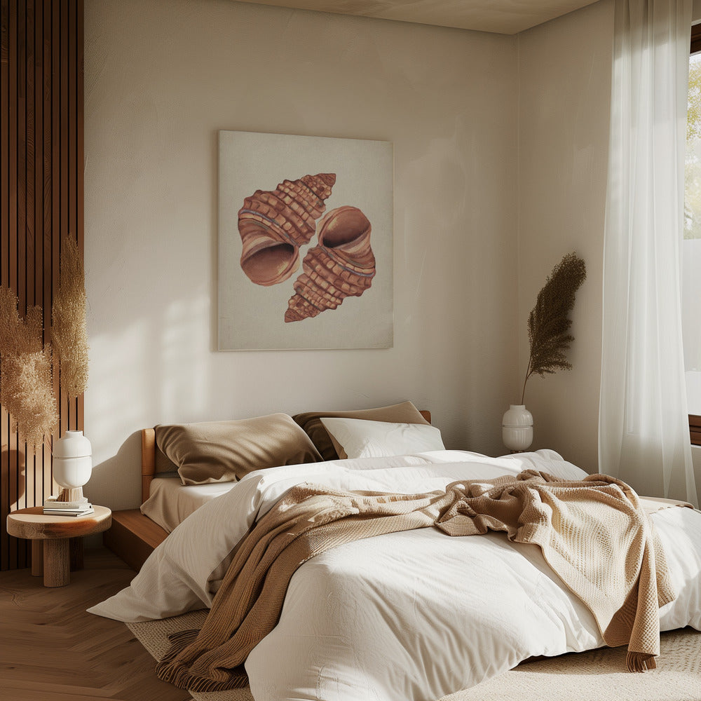 Muschel Vintage | Leinwand