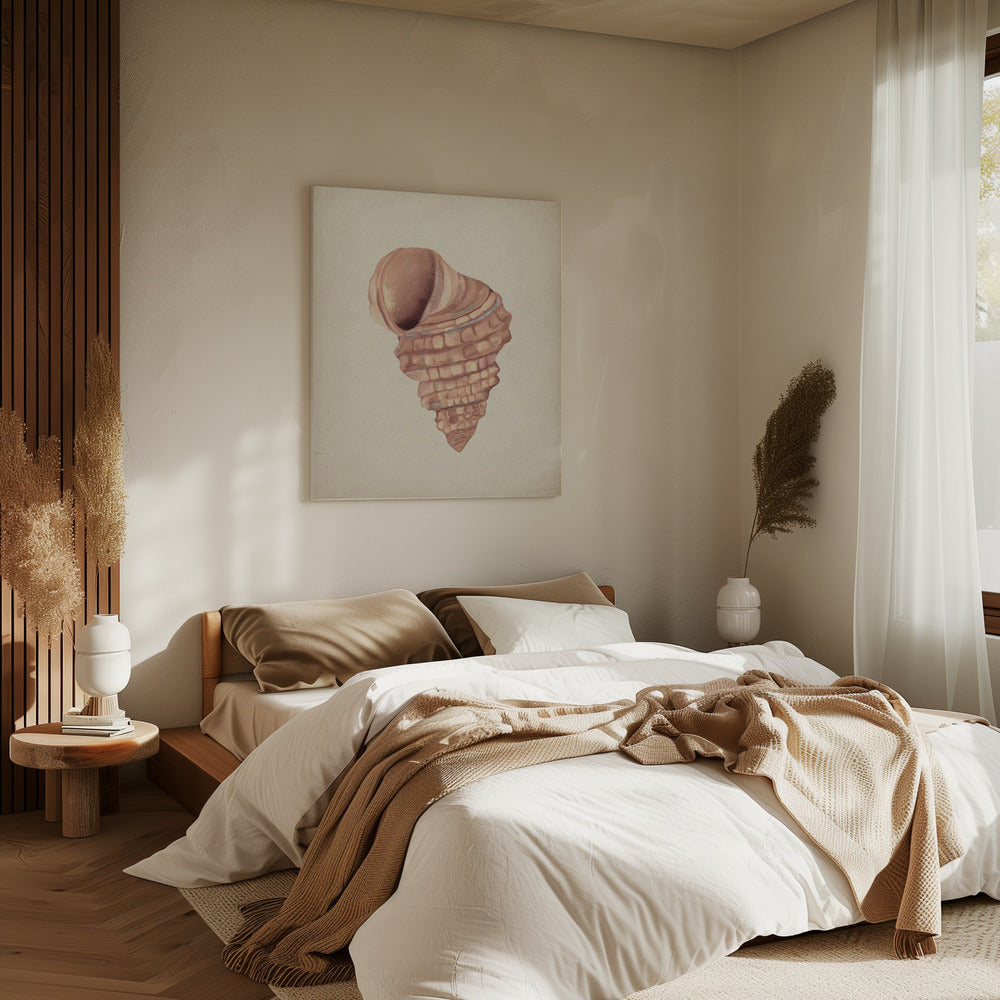 Rosa Muscheln | Leinwand