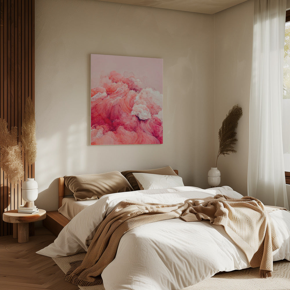 Purpurrote Wellen | Leinwand