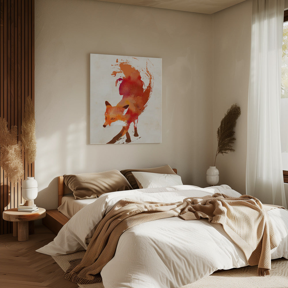 Feuriger Fuchstanz | Leinwand
