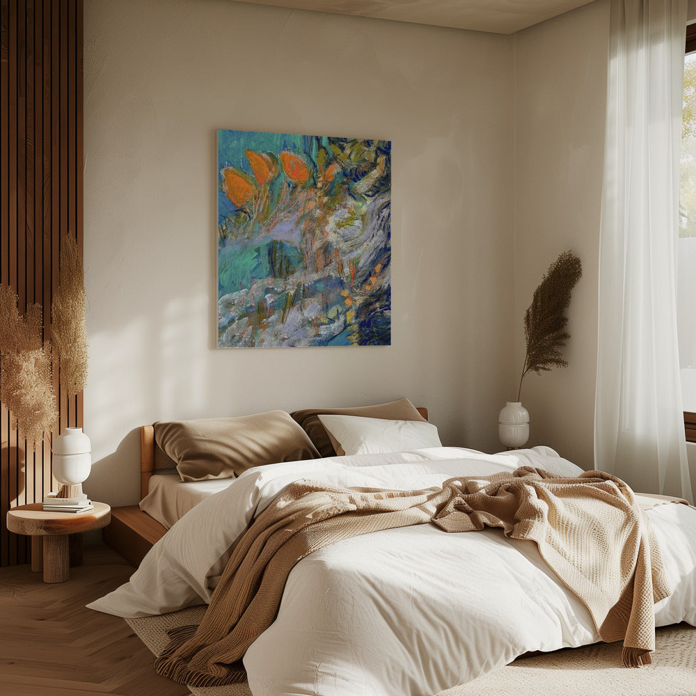 Lebendiger Blumentraum | Leinwand