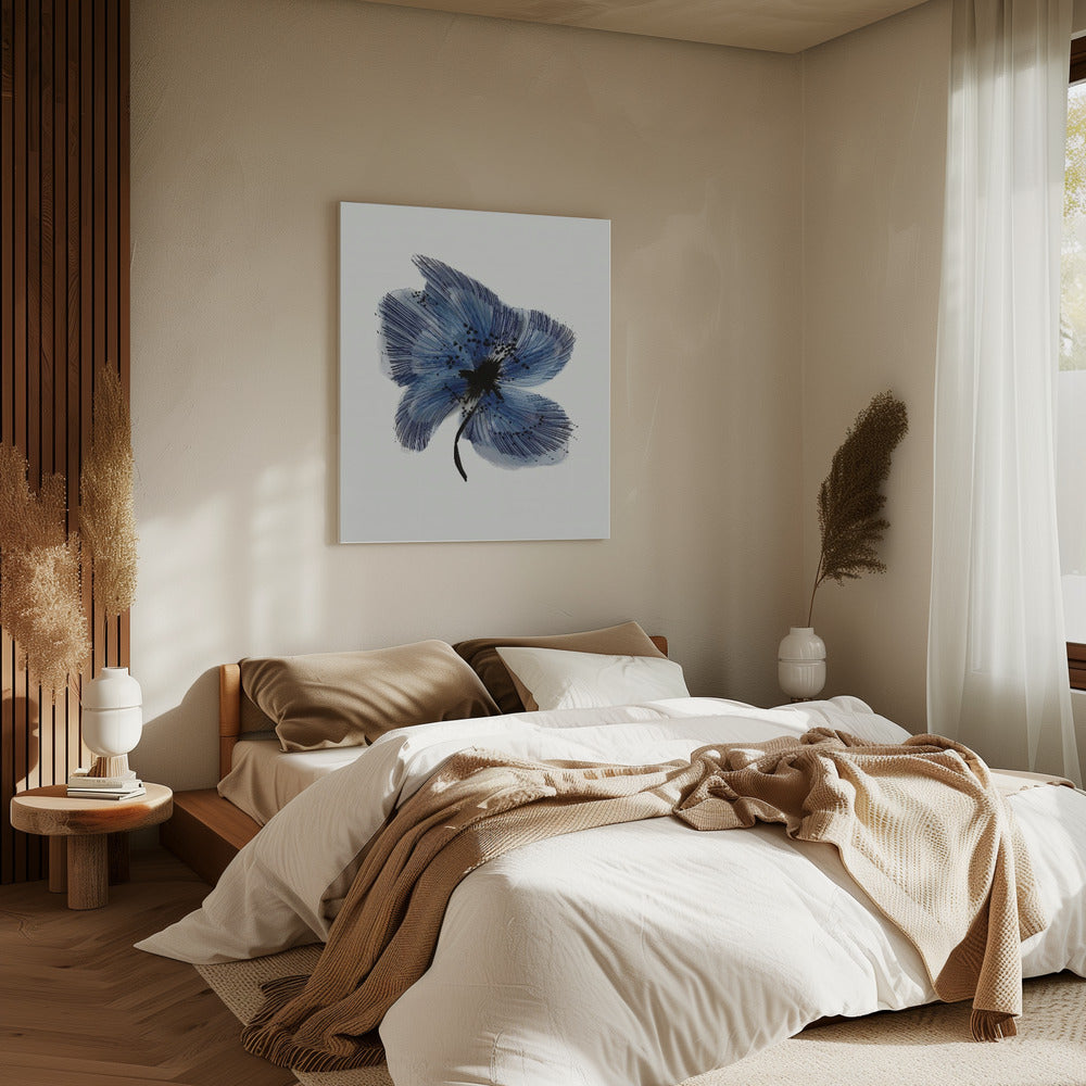 Blaue Blume 3 | Leinwand