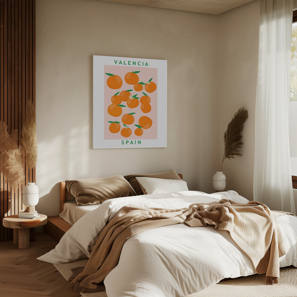 Blumenmarkt Orangen | Leinwand