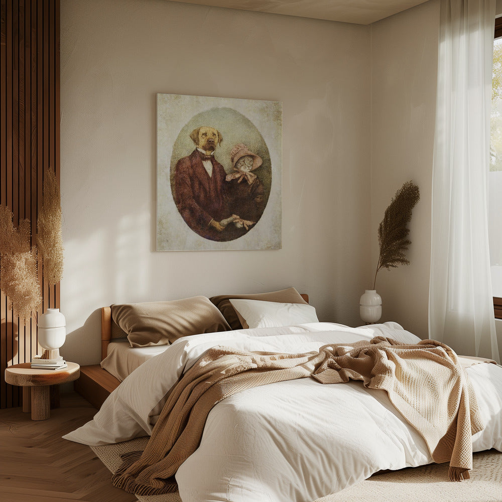 Porträtpaar im viktorianischen Stil | Leinwand