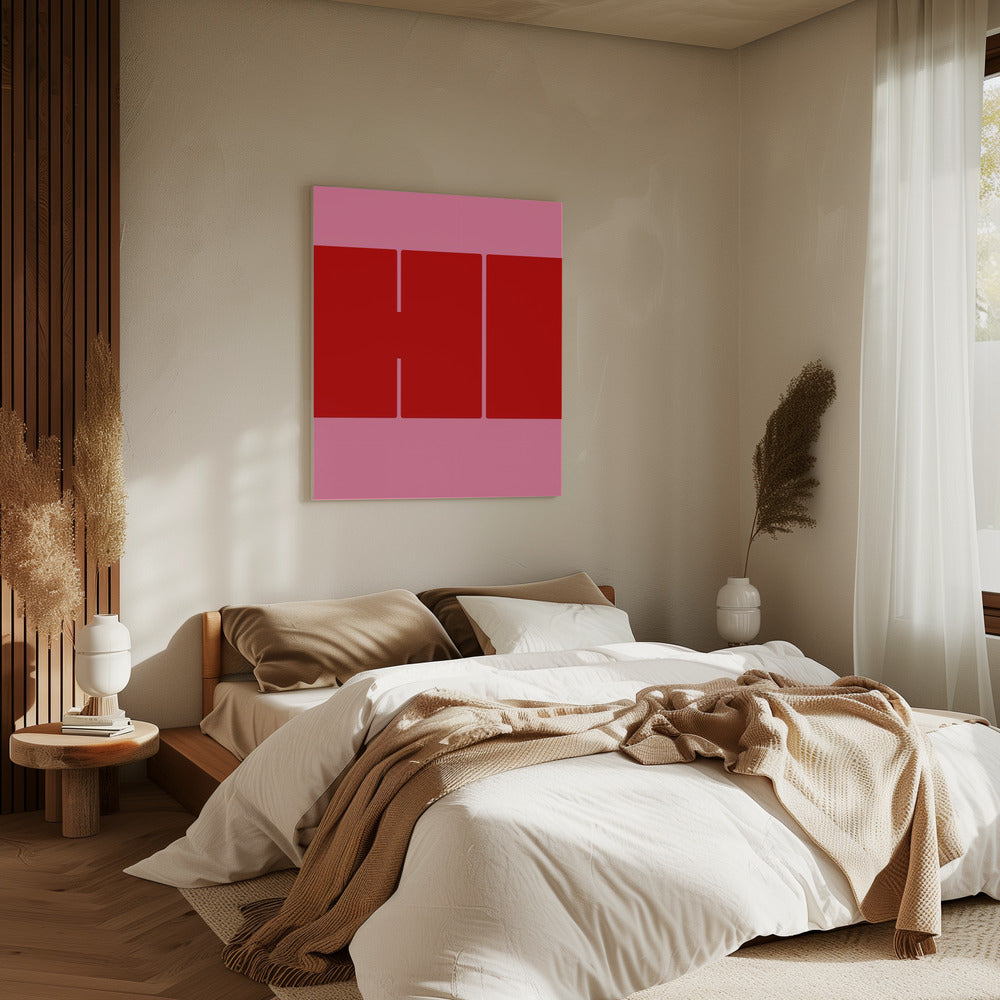 Kräftige rote Formen | Leinwand