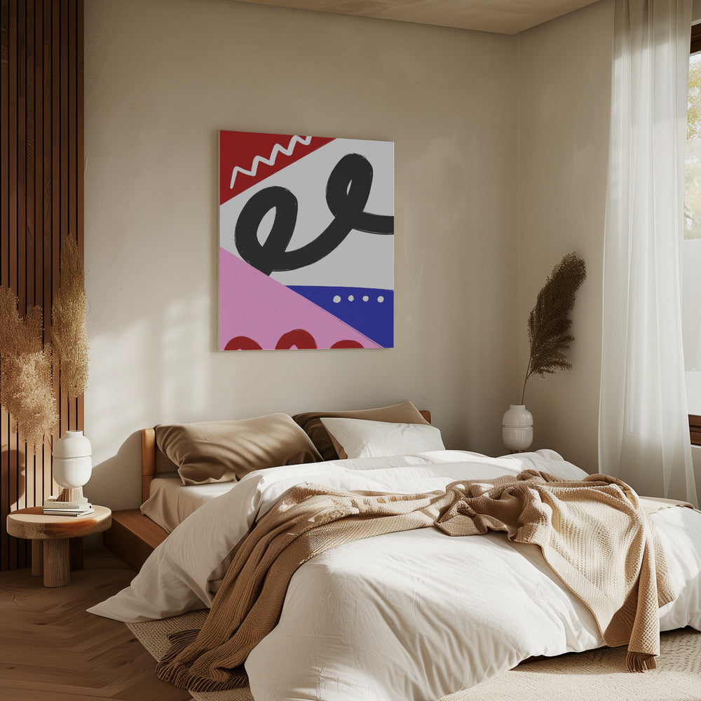 Bunte Kurven | Leinwand